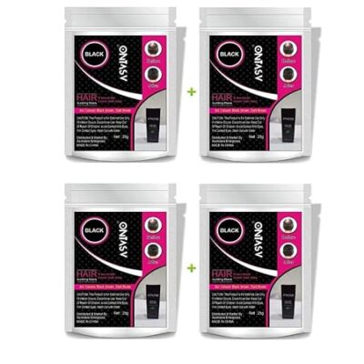 hair fiber for thinning hair black pack of 4