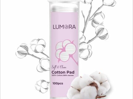 Lumora 100% Pure Cotton Pads – Ultra-Soft, Hypoallergenic & Biodegradable | Gentle Makeup Remover Pads for Face & Eyes | Nail Polish, Toner, or Baby Care | Vegan & Cruelty-Free