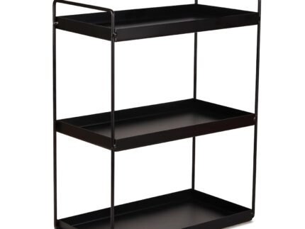 Metal Stand 3-Tier Standing Rack | Standing Storage Rack | Best Organizer for Home, Bathroom Counter Top Storage Shelf, Cosmetic Organizer Holder, Kitchen Spice Rack |