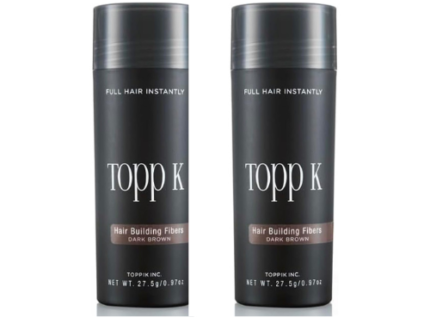 Toppik Hair Building Fiber (Dark Brown) (Pack Of 2)Restore Your Confidence With Thicker & Fuller Hair. 27.5 G. Keratin Thick Fiber (Dark Brown) (Copy)